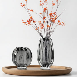 Nordic Hand-Blown Glass Vase Set