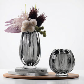 Nordic Hand-Blown Glass Vase Set